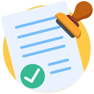 Dấu mộc xác nhận thực tập