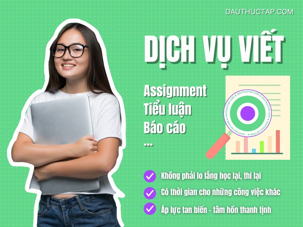 Dịch vụ viết assignment, tiểu luận, viết thuê báo cáo thực tập, nghiên cứu