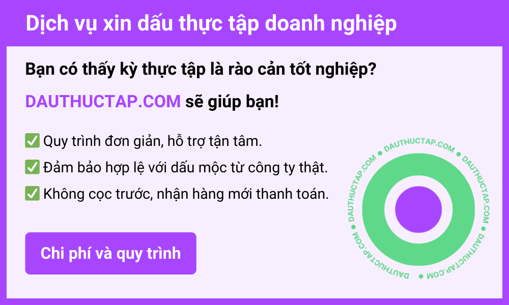 Mua dấu thực tập